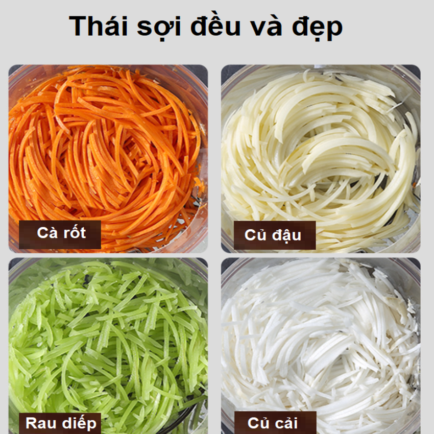 Máy thái rau củ quả công nghiệp đa năng, thái lát, thái sợi, thái hạt lựu, cắt khoai tây chiên. Thương hiệu Mỹ cao cấp Septree - M1. Hàng chính hãng