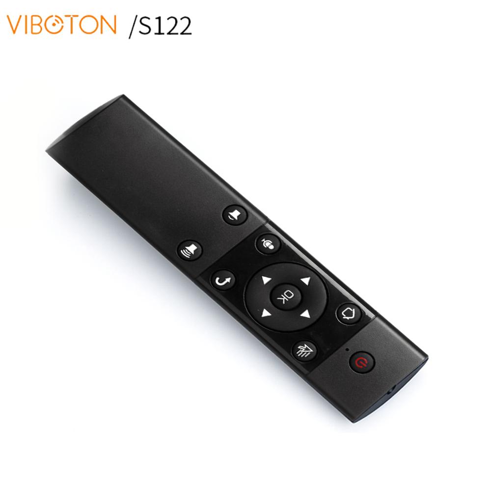 Điều khiển từ xa không dây VIBOTON S122 2.4G với bộ thu USB, có chức năng nhập bằng giọng nói cho Android TV Box / Game Console /
