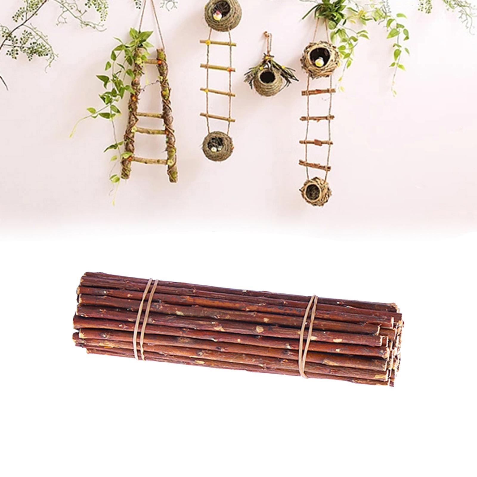 50pcs Wood Sticks for Crafts,  Sticks, Wood Log Sticks, Craft Twigs Sticks for DIY Crafts Photo Props Art Projects