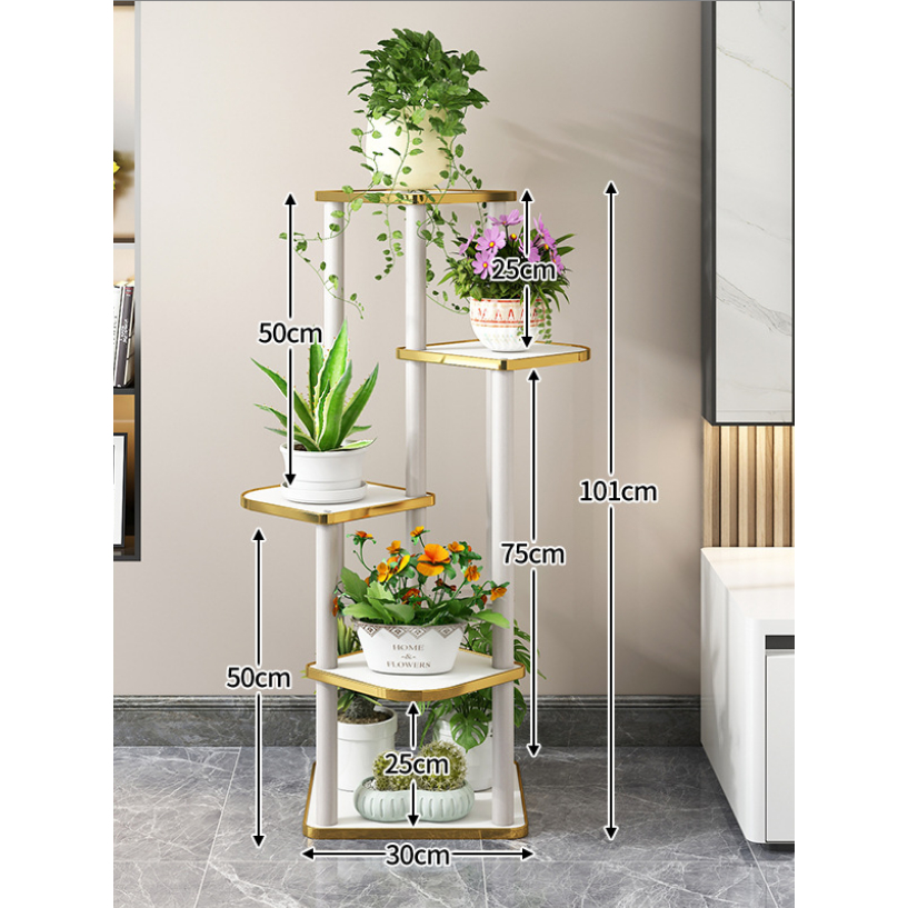 Kệ trồng cây trong nhà 5 tầng kệ trang trí 5 Level Indoor Bonsai Shelves