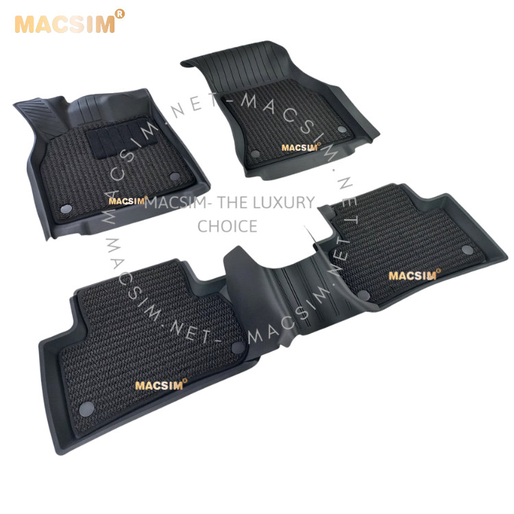 Thảm lót sàn ô tô 2 lớp cao cấp dành cho xe Audi Q5 2018+ nhãn hiệu Macsim 3w chất liệu TPE