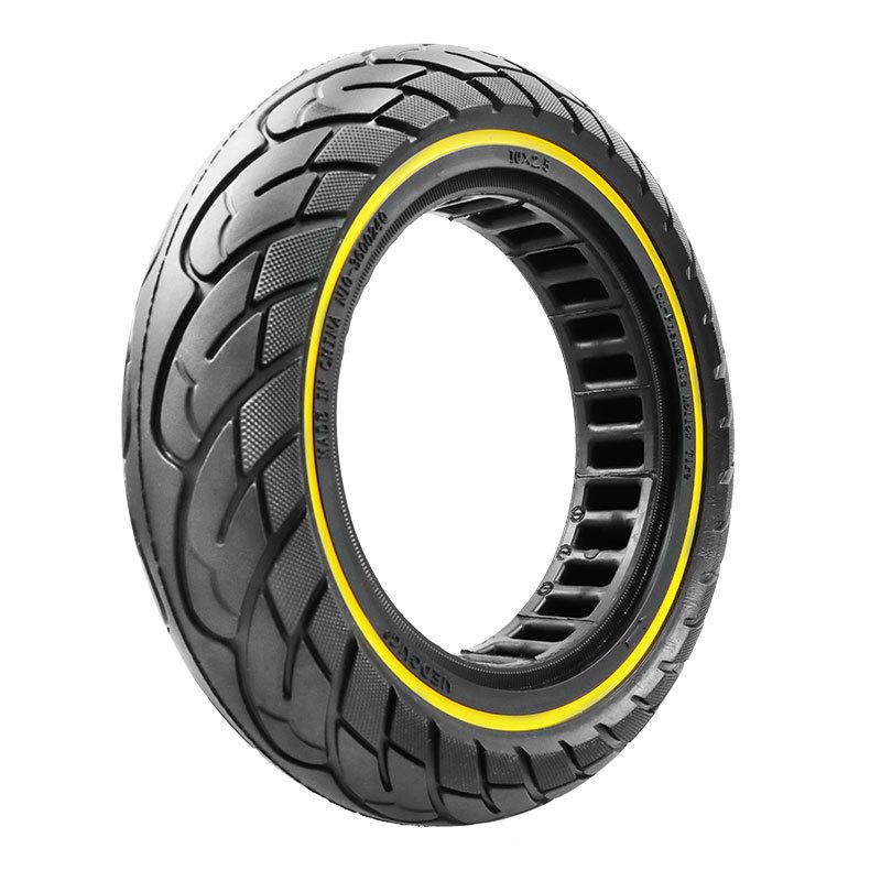 Xe tay ga 10 inch 10x2,50 lốp rắn cho Ninebot Max G30 SCOOT MÁY Color: Black