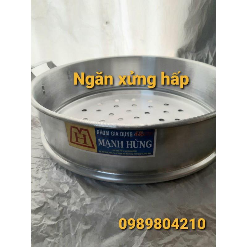 (Có Video SP)Bộ xửng hấp nhôm Mạnh Hùng size 48 ,bộ xửng hấp bánh bao,xửng hấp bánh bao,rau,củ ,ngô,khoai