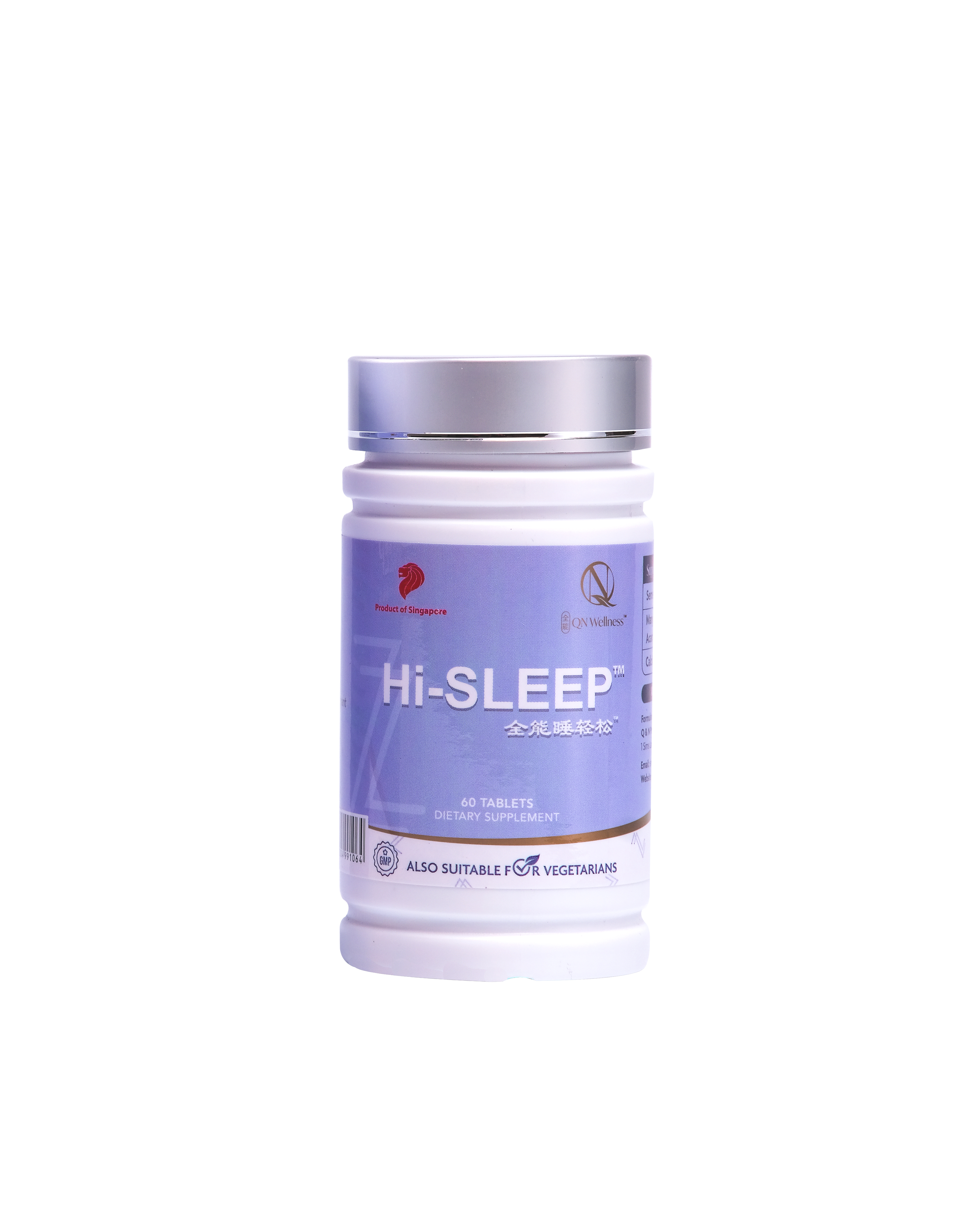 Viên Uống Hi-Sleep QN Wellness Giúp Trẻ Hóa Làn Da, Giải Tỏa Căng Thẳng, Cải Thiện Giấc Ngủ, Nâng Cao Sức Khỏe Thể Chất & Tinh Thần - Hộp 60 Viên