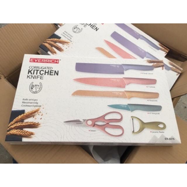 Bộ Dao Kháng Khuẩn Lúa Mạch 6 Món KITCHEN KNIFE