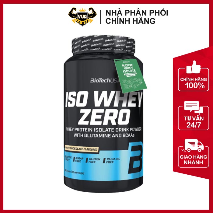 Sữa Tăng Cơ Iso Whey Zero BioTechUSA – 908G