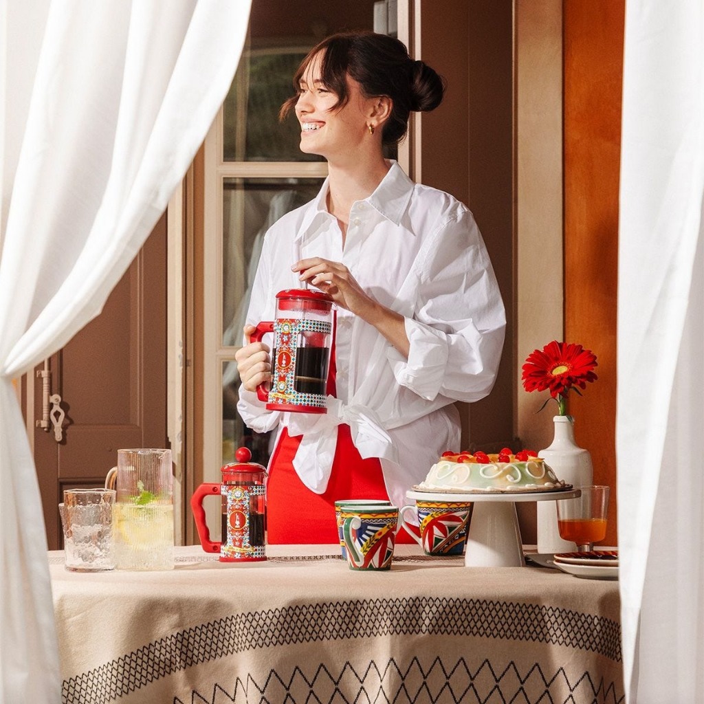 Bình lọc cà phê Bialetti Dolce&amp;Gabbana Coffee Press (Sicilian Cart)