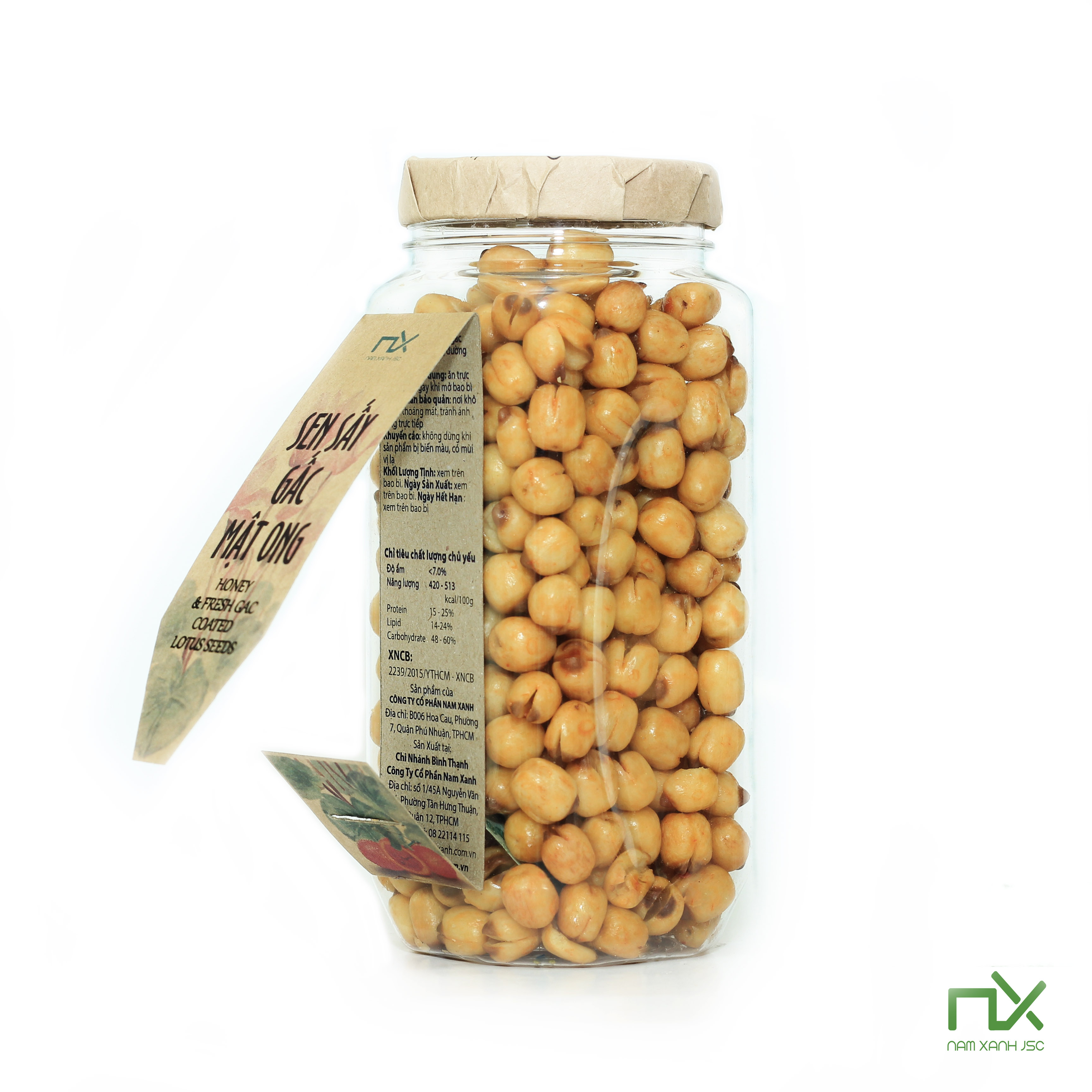Hạt Sen Sấy Gấc Mật Ong 200g/ Gac And Honey Coated Lotus Seeds 200g
