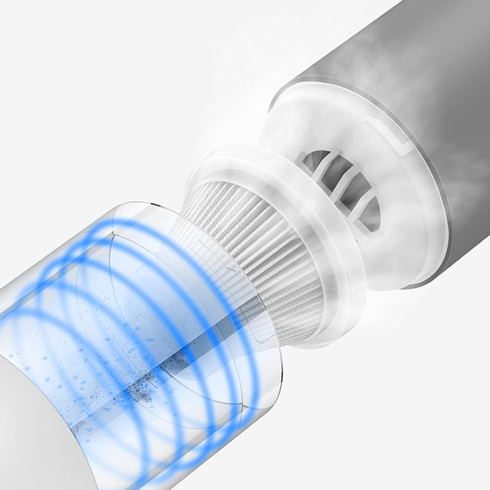 Car Vacuum Cleaner Hand Vacuum 120W High Power for Car Home Dust Office Gray