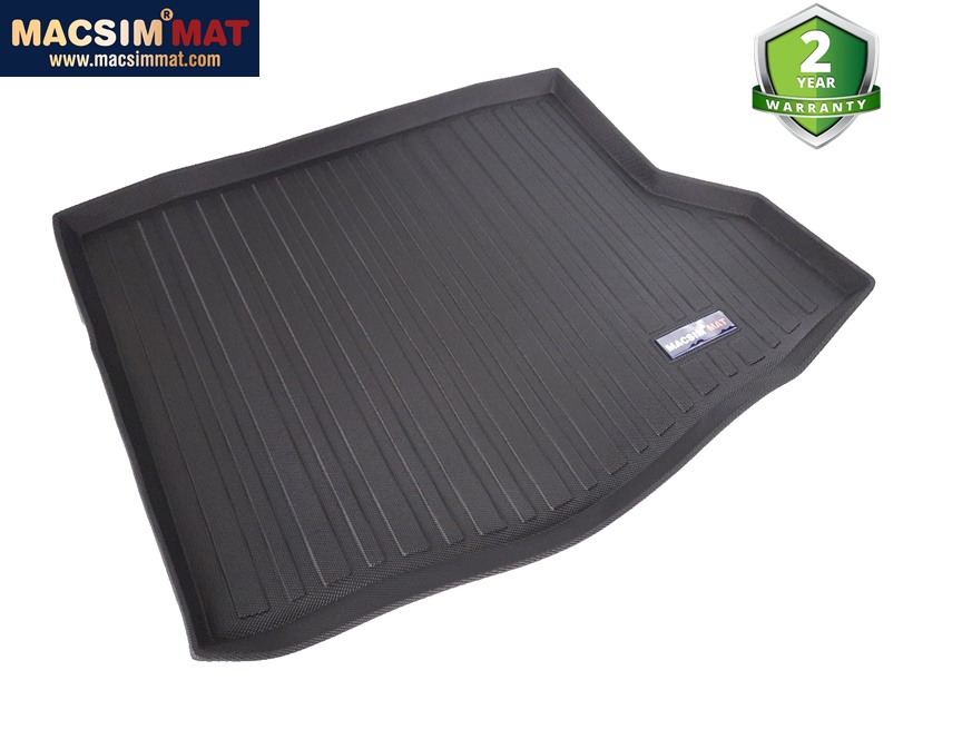 Thảm lót cốp xe ô tô Mercedes CLA 2014 - 2018 đến nay nhãn hiệu Macsim chất liệu TPV cao cấp màu đen