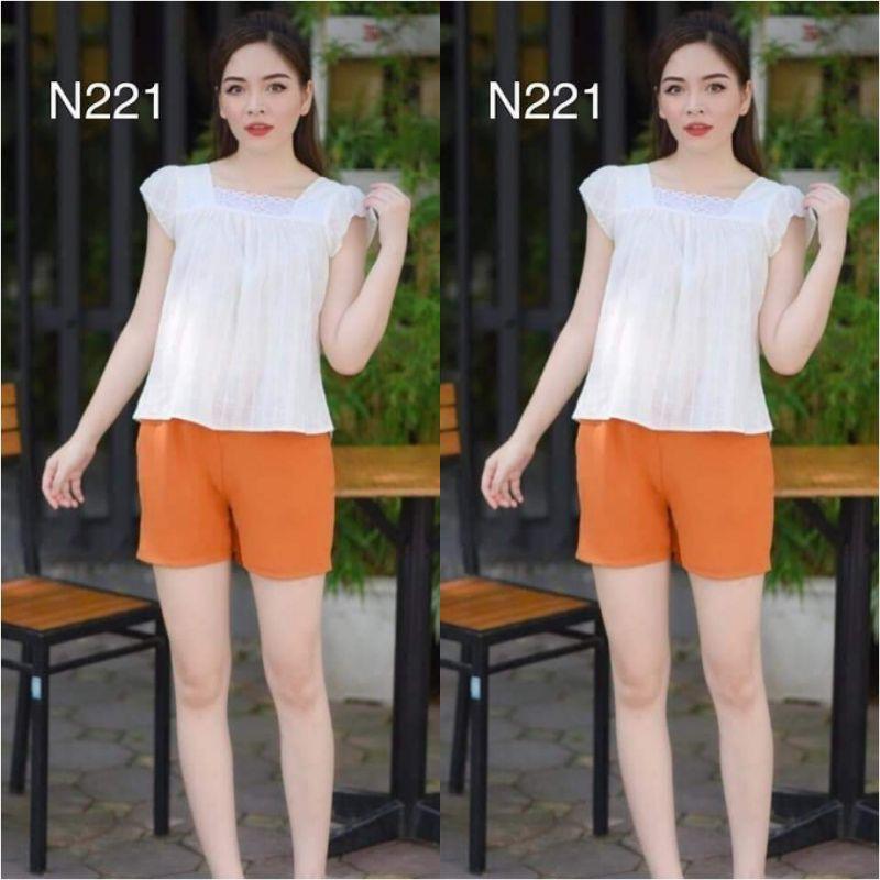 Đồ bộ mặc nhà, đồ ngủ, đồ sau sinh cổ đáp ren