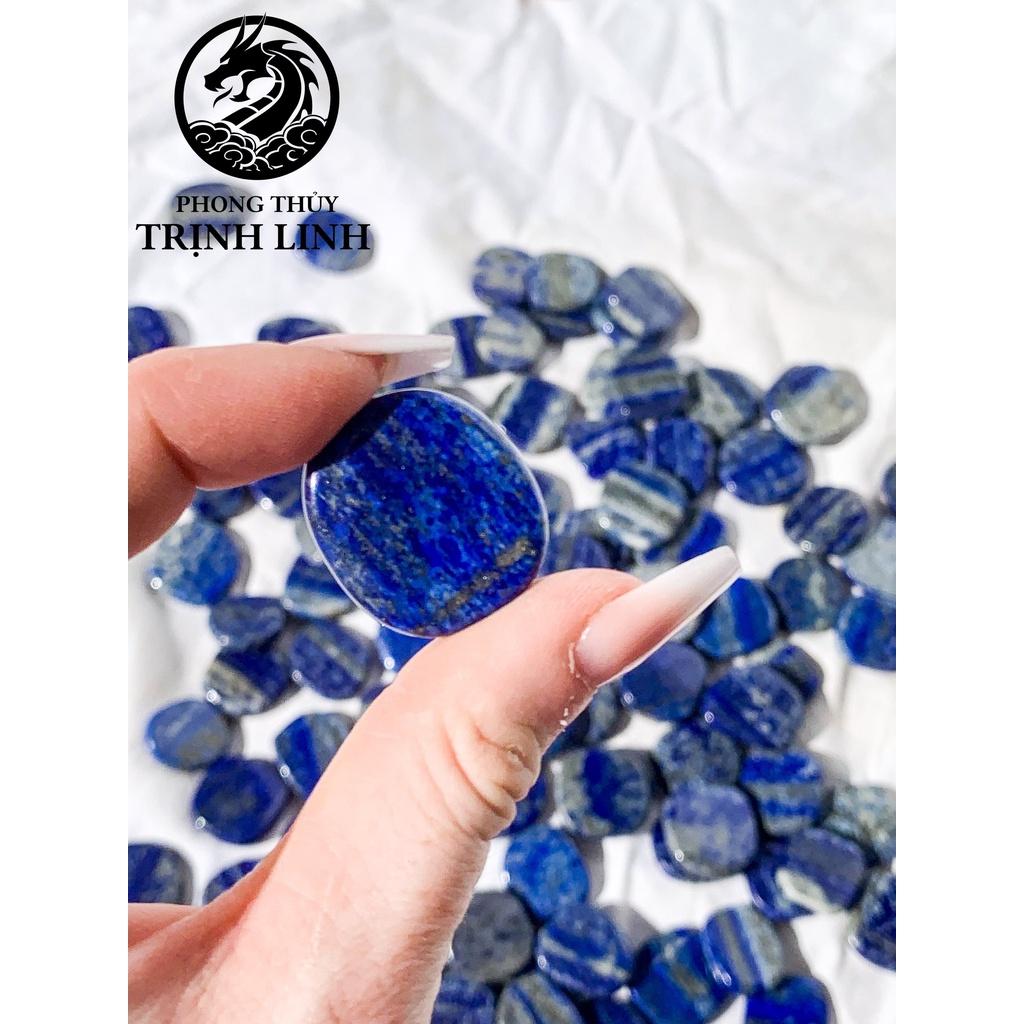 VIÊN ĐÁ BÌNH AN LAPIS LAZULI MINI DÙNG TRONG THANH TẨY, THIỀN, YOGA, PHONG THỦY