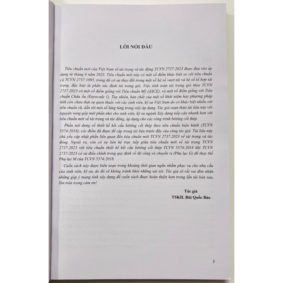 Tính Toán Kết Cấu Bê Tông Cốt Thép Theo TCVN 2737: 2023 Và TCVN 5574:2018 ( XD)