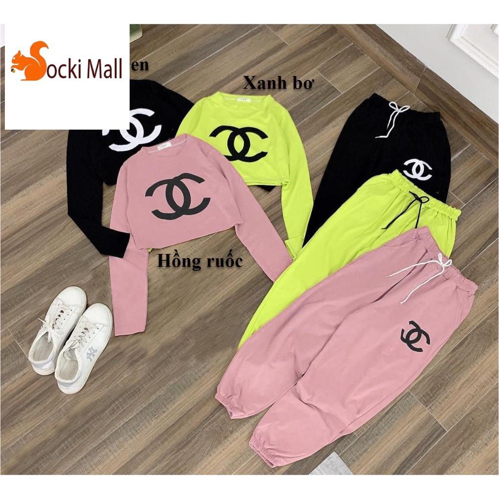 Thời trang trẻ em - Đồ bộ quần áo thun bé gái, kiểu lửng dài thời trang cho bé, thun cotton