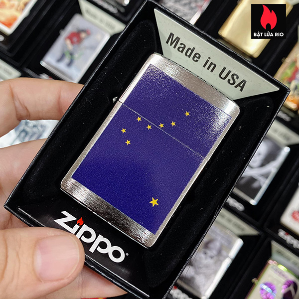 Bật Lửa Zippo 200 Alaska Flag Design