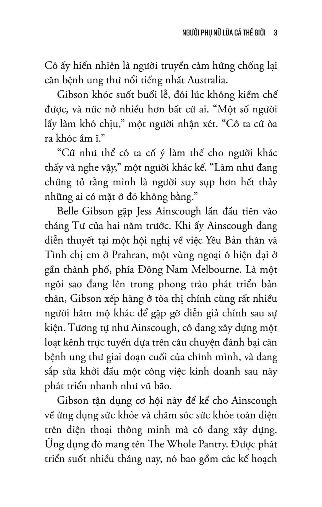 Sách - Người Phụ Nữ Lừa Cả Thế Giới - Chân Tướng Của Belle Gibson - Một Chuyên Gia Sức Khỏe Giả Mạo