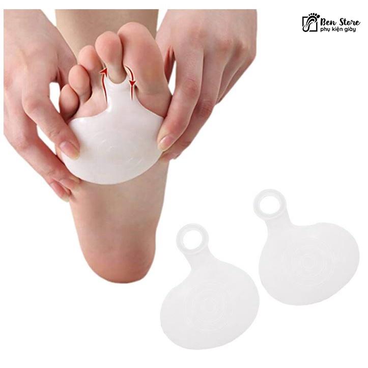 2 Miếng Đệm Silicone Chống Trượt Bảo Vệ Bàn Chân Trước Hỗ Trợ Vòm Bàn Chân #sil55