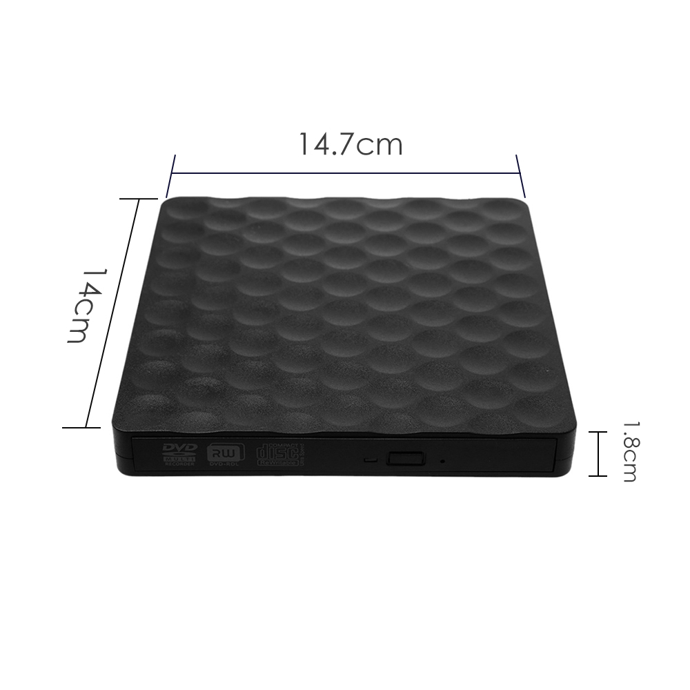 Khay CD Ổ Đĩa Quang Ngoài Siêu Mỏng USB 3.0 Cho Máy Tính Xách Tay PC Apple Notebook