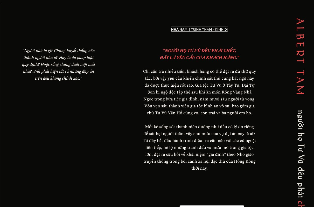 Sách - người họ Tư Vũ đều phải chết (Albert Tam) (Nhã Nam Official)