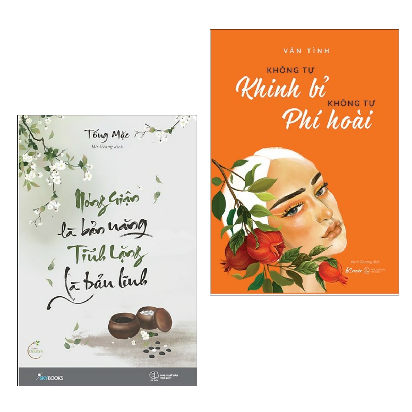 Combo 2 Cuốn  Nóng Giận Là Bản Năng , Tĩnh Lặng Là Bản Lĩnh + Không Tự Khinh Bỉ Không Tự Phí Hoài