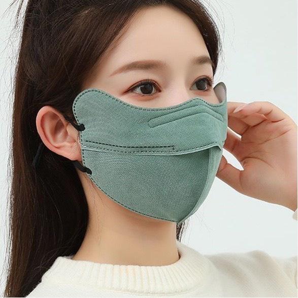 Khẩu Trang Chống Nắng Tia UV Thời Trang 4D Giữ Ấm Chống Bụi Có Thể Giặt Và Tái Sử Dụng Cho Nam và Nữ - Khẩu trang 3 lớp