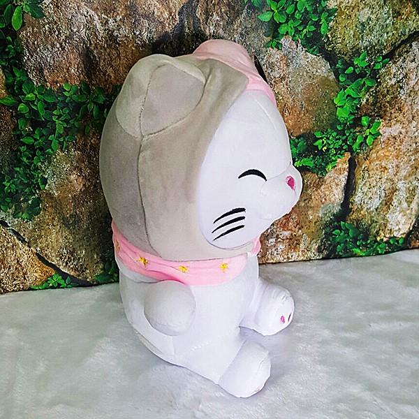 GẤU BÔNG MÈO ĐỘI NÓN HỒNG GB267