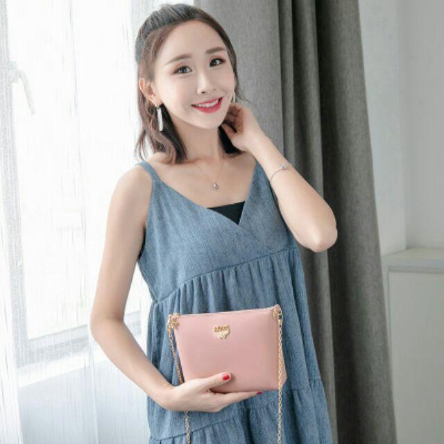 Túi Đeo Chéo Nữ Da Mềm Mịn Thiết Kế Tinh Tế Sang Trọng Nhiều Màu