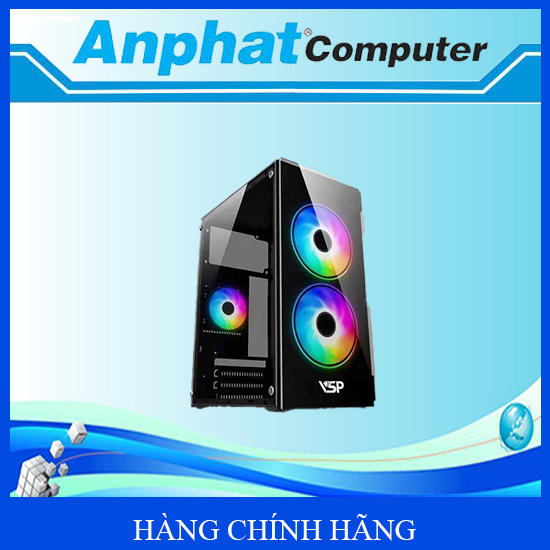 Vỏ Máy Tính Case Game VSP V212 (Black/White/Green/Pink) - Hàng Chính Hãng