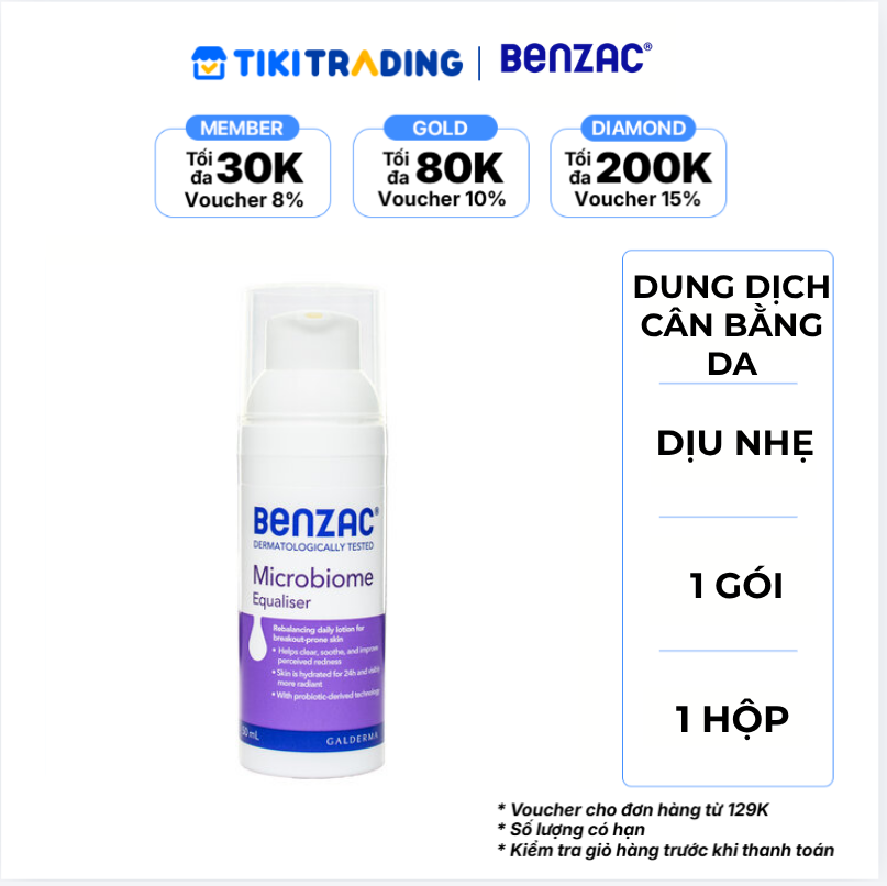 Sữa Dưỡng Ẩm Giúp Cân Bằng Hệ Vi Sinh Benzac Microbiome Equaliser 50ml