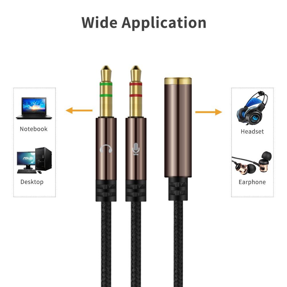 Foohee Tai Nghe Cáp 3.5Mm 2 Hifi Chất Lượng Cho Điện Thoại Di Động Máy Tính 35Cm M4s
