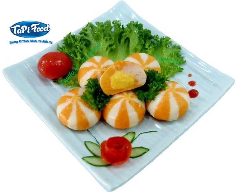 Viên surimi nhân trứng muối - Tapifood/500gr