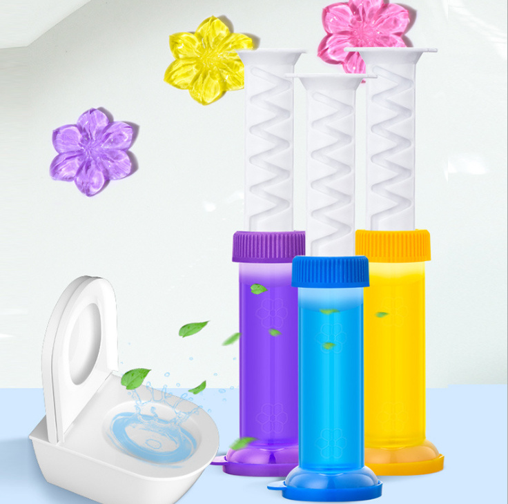 Gel Khử Mùi Diệt Khuẩn Bồn Cầu Hình Hoa Hương Thơm Dễ Chịu - Gel Thơm Khử Mùi Toilet, Gel Tẩy Bồn Cầu
