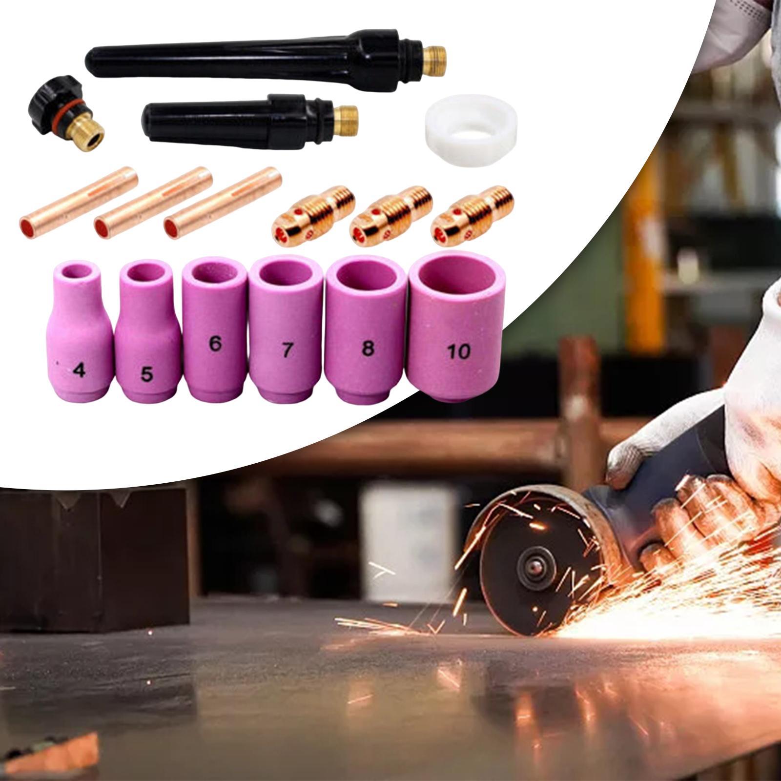 16Pcs Welding Consumables Accessory Kits for 9 20 25 Series TIG Welding