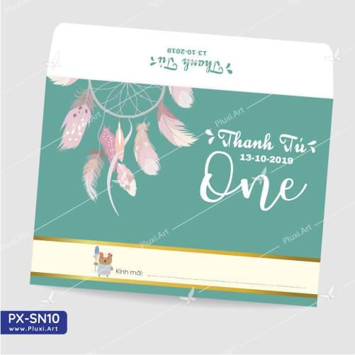 Thiệp thôi nôi – sinh nhật theo yêu cầu Pluxi
