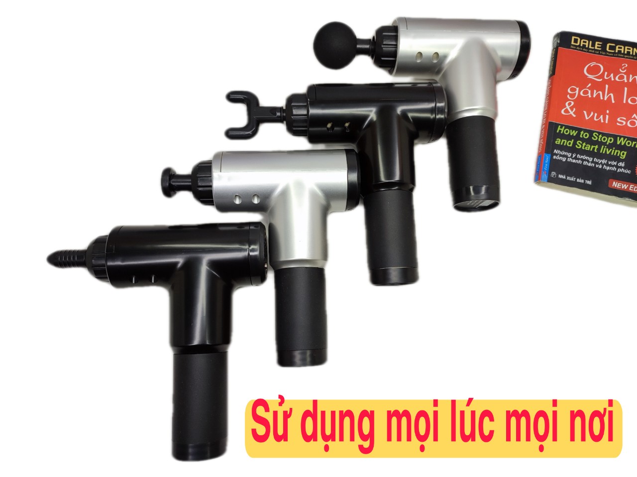 Máy massage cầm tay - LX 369 - Hỗ trợ giảm đau mỏi vai gáy, chân tay, căng cơ tại nhà