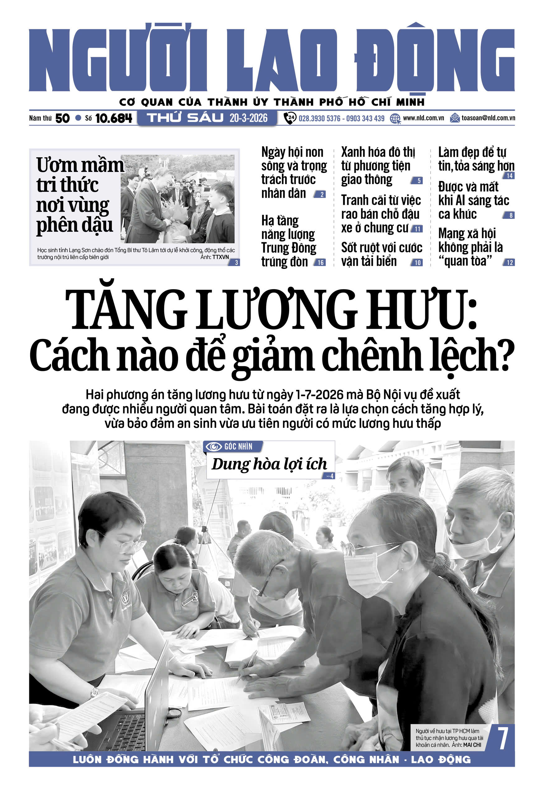 Nhật báo Người Lao Động từ ngày 16-03-2026 đến 22-03-2026