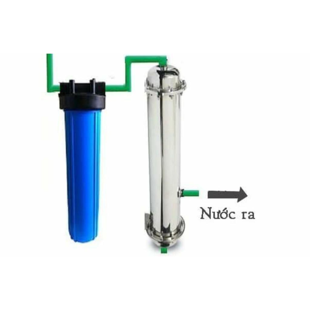 BỘ LỌC NƯỚC UF VỎ INOX CÔNG SUẤT 2000L/h