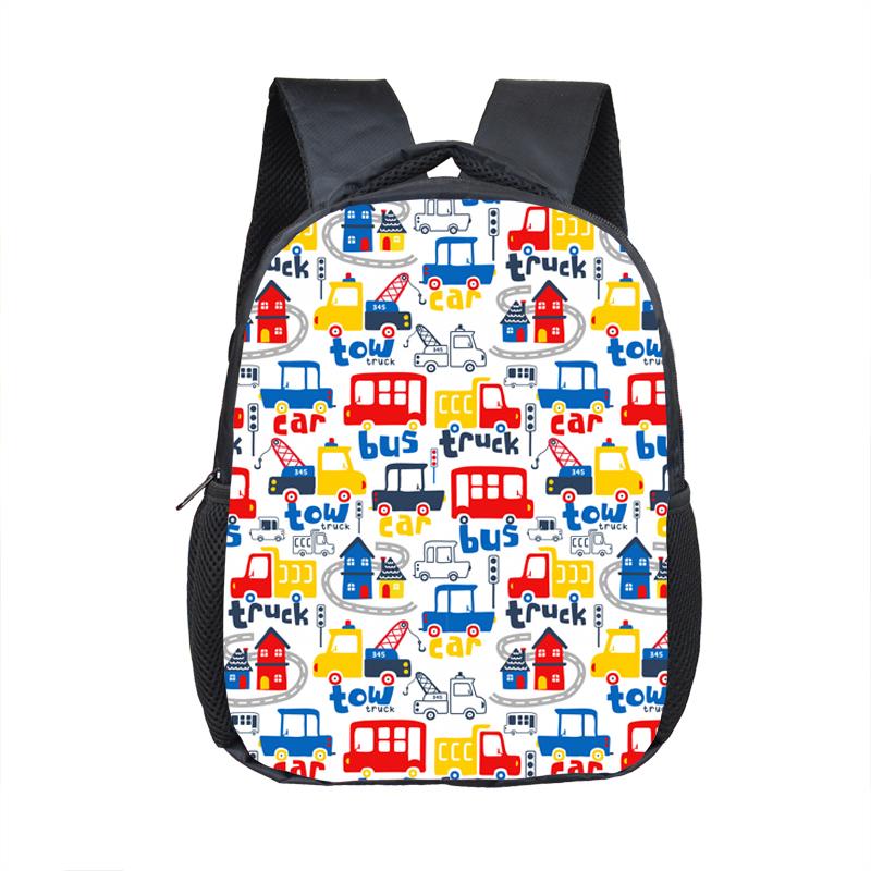 Hoạt Hình Xe Tải Xe Buýt Ba Lô Trẻ Em Học Túi Bé Trai Bé Gái Mẫu Giáo Túi Kawaii Trẻ Em Ba Lô Đi Học Cho Bé Tặng Túi