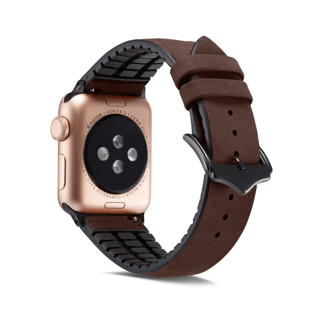 Dây Đeo Bằng Da Thật Cho Đồng Hồ Thông Minh Apple Watch Series 7 6 SE 5 4 3 38MM 40MM 42MM 44MM 41MM 45MM