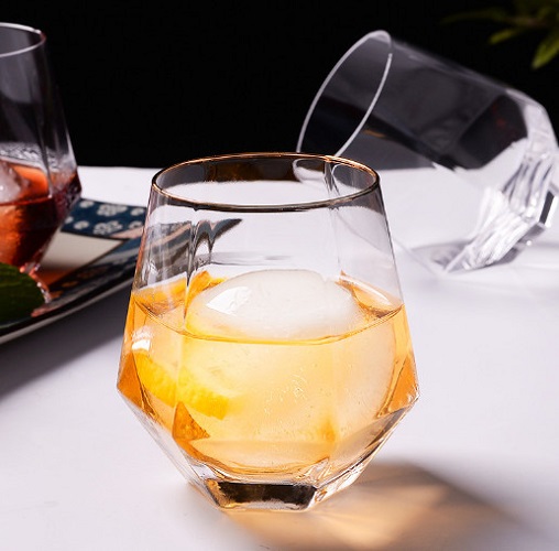 Ly Thủy Tinh Deli Hexagon Rock glass 310ml | Thủy Tinh Cao Cấp
