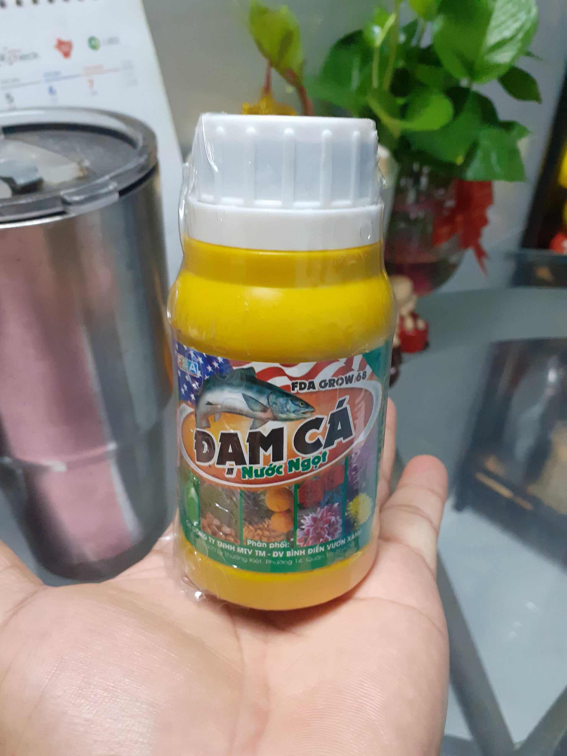 Chai 100ml Đạm cá nước ngọt FDA Grow 68