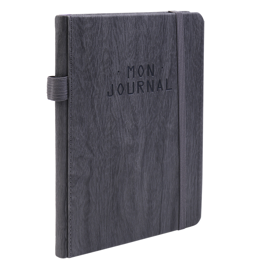 Sổ Bìa Da Vân Gỗ B5 Blueangel WOL-GM13 Planner - Đen