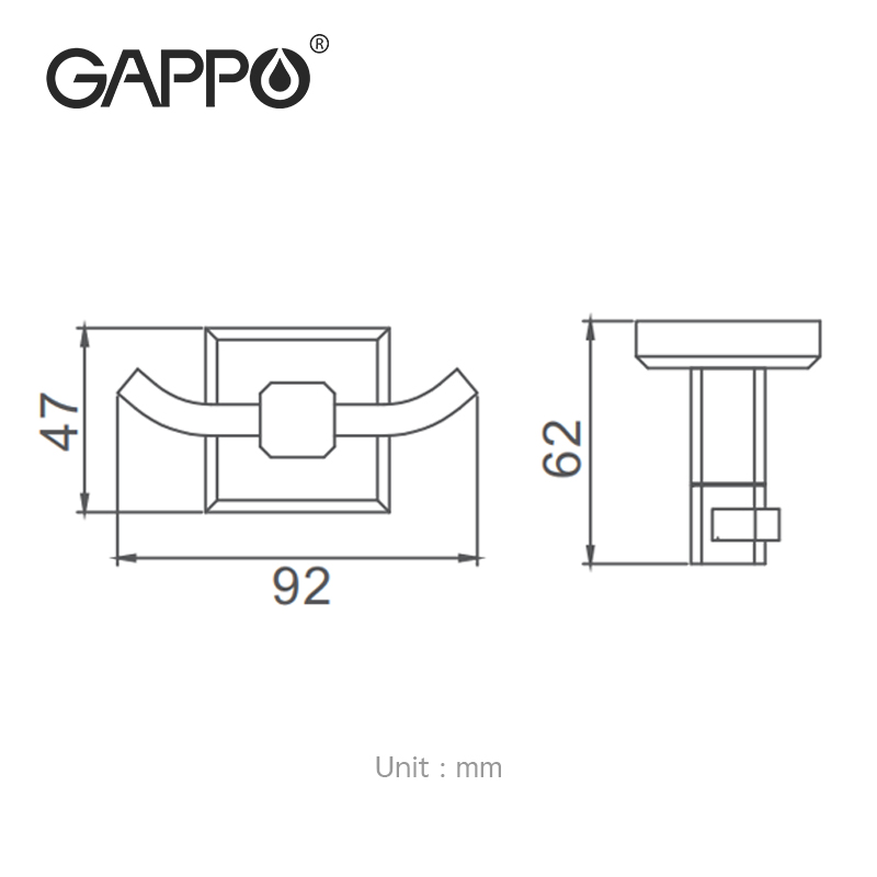 BỘ PHỤ KIỆN NHÀ TẮM 4 MÓN NHẬP KHẨU NGA GAPPO 38 CAO CẤP