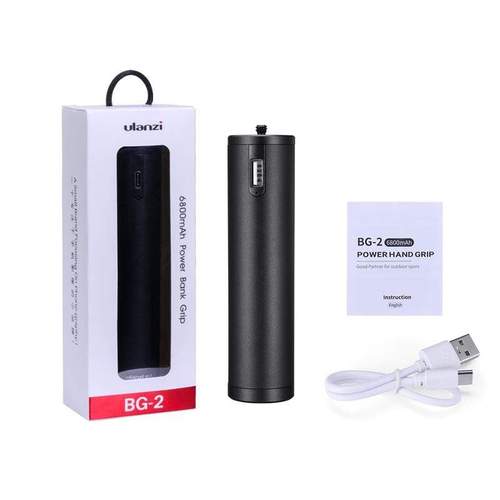 ULANZI BG-2 - HÀNG CHÍNH HÃNG - Báng cầm tay tích hợp pin 6800mAh có thể sạc lại