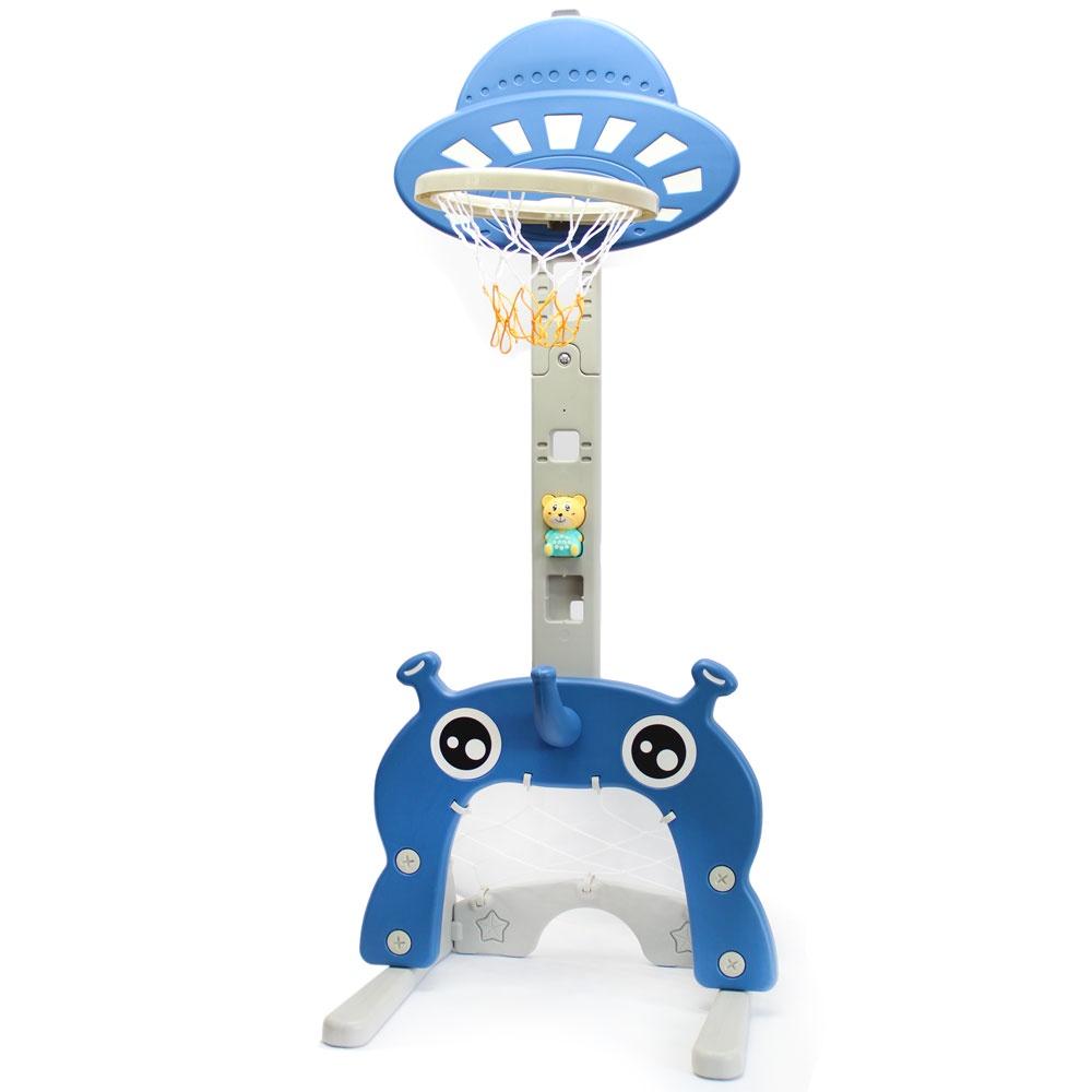 Đồ chơi bóng rổ 4 in 1 bảng bóng rổ, bóng đá, hockey, golf, ném vòng