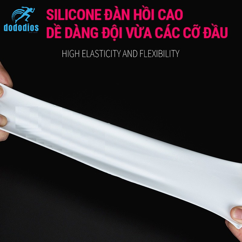 Nón bơi, Mũ bơi TRÙM TAI, chất liệu silicone đàn hồi, thiết kế thời trang cao cấp CA33 dododios Collection - Hàng Chính hãng dododios