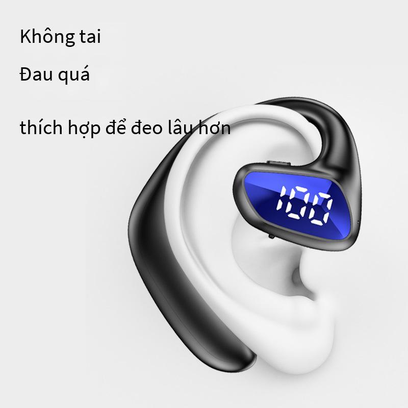 Tai nghe bluetooth không dây bùng nổ phong cách mới nhất 5.2 tai nghe không nhét trong tai màn hình kỹ thuật số tai nghe thể thao chống thấm nước mẫu riêng