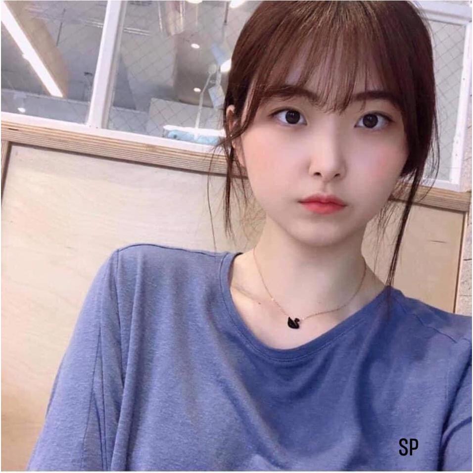 Dây chuyền bạc hình con thiên nga sợi mảnh dễ thương cho nữ,phụ kiện trang sức,MS120,vàng bạc an chi