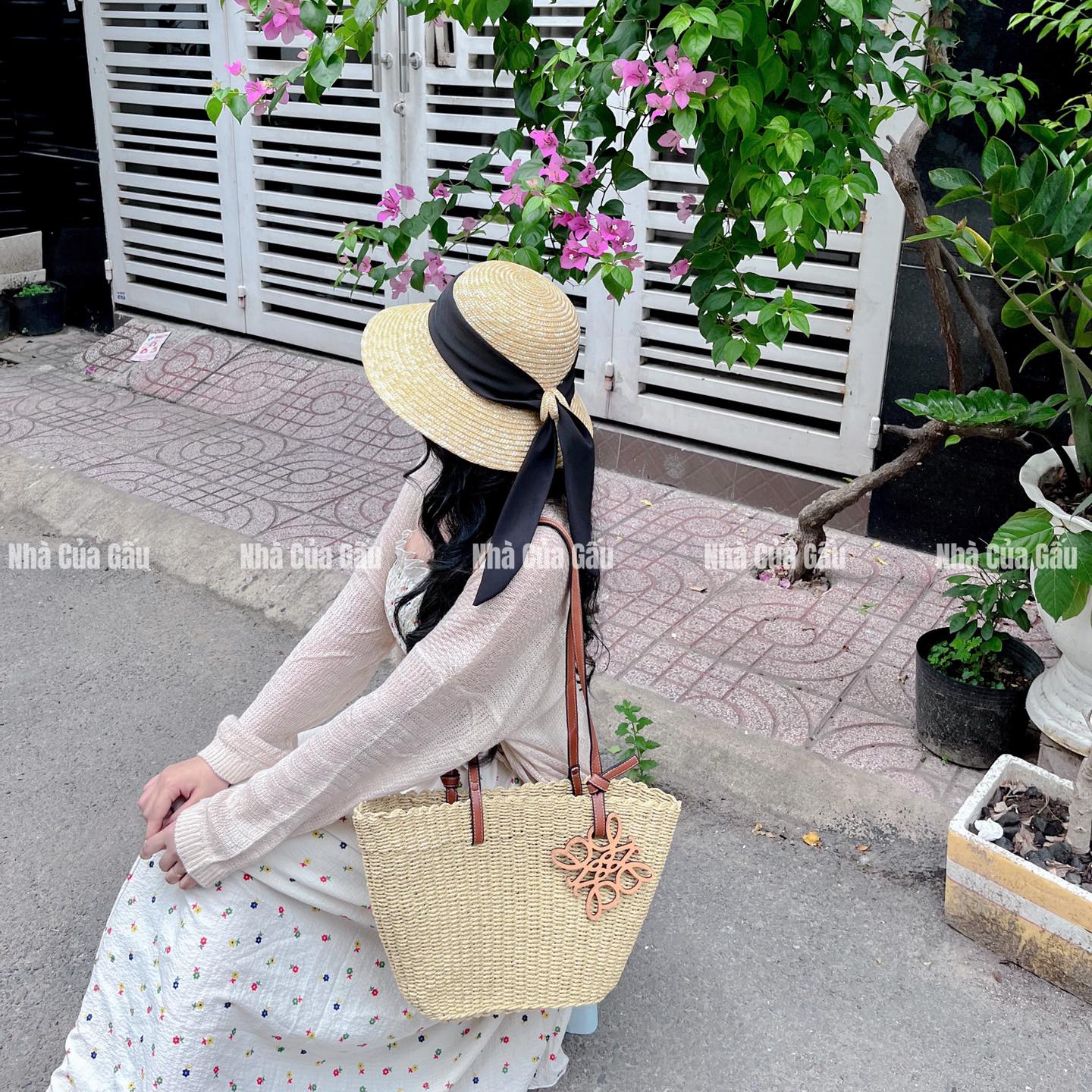 Túi cói đeo vai size to hàng hiếm đẹp cực luôn