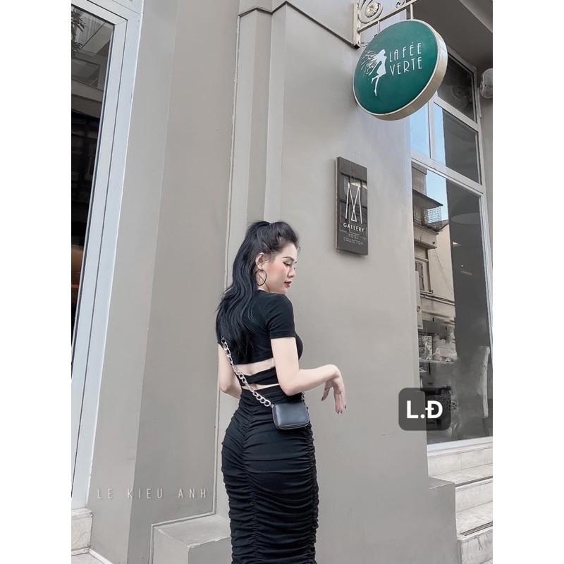 Váy body thun nhún